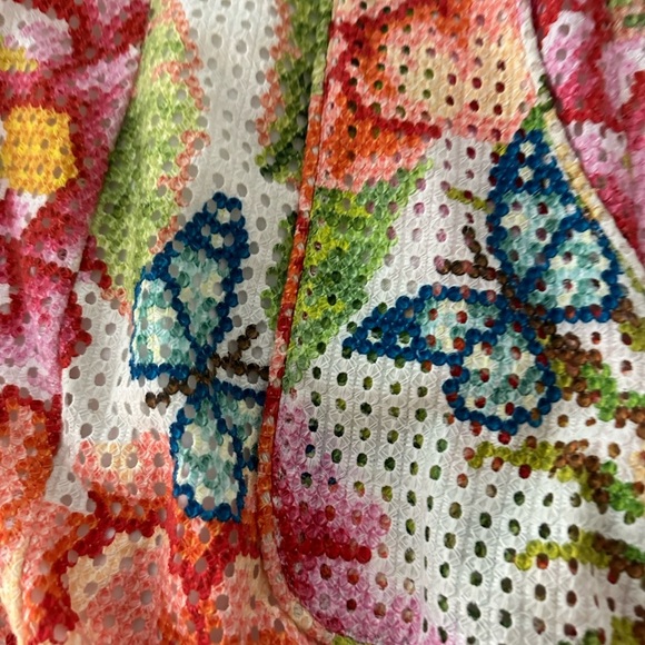 FARM RIO
Vintage Floral Eyelet Mini Dress In Multi (D6) - Picture 3 of 7